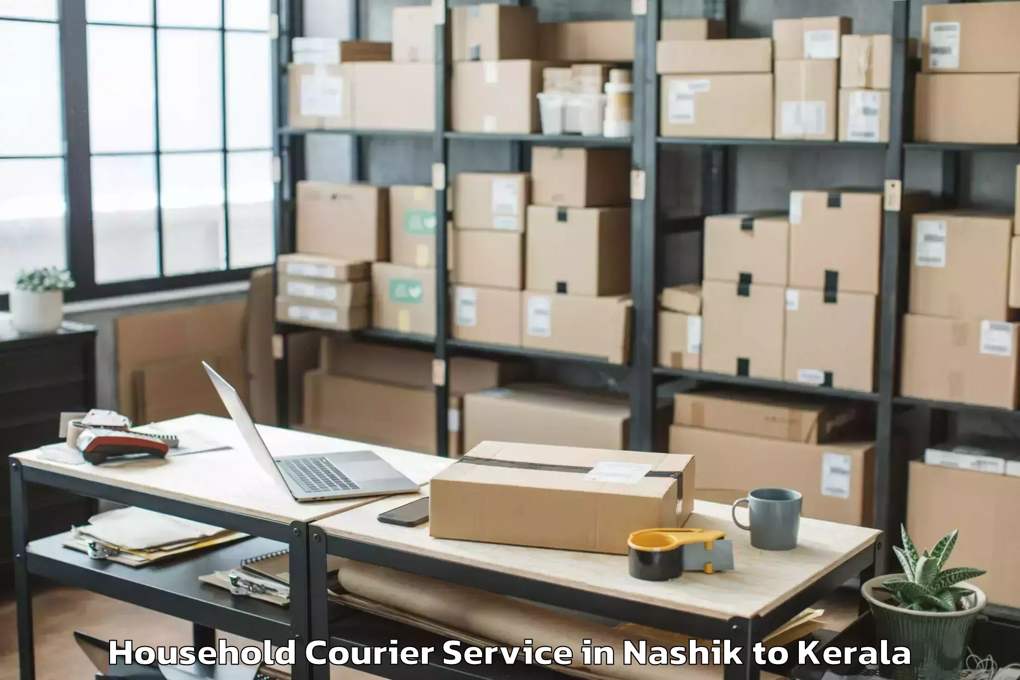 Reliable Nashik to Ayoor Household Courier